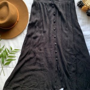 Vintage Black Midi-skirt